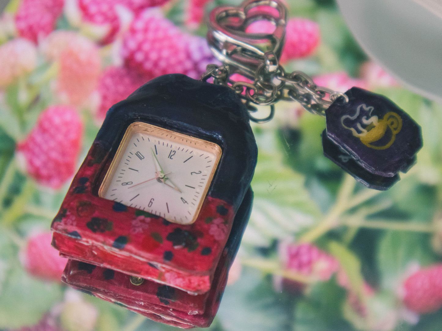 Teabag Watch Keychain