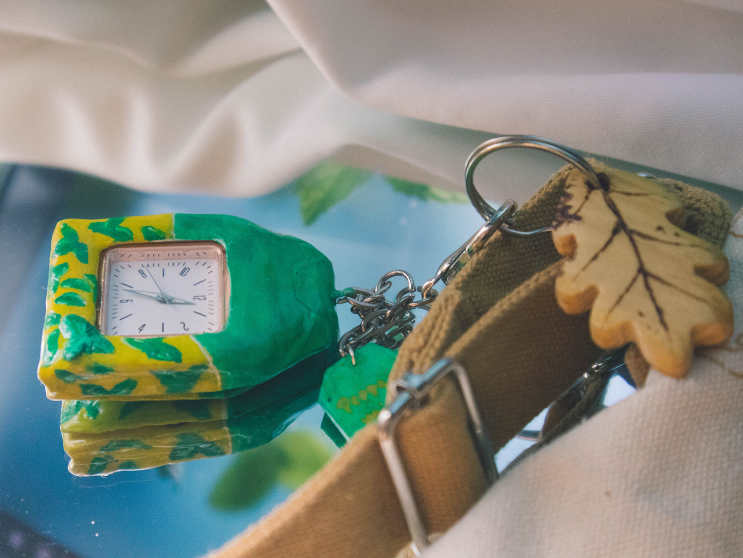 Teabag Watch Keychain