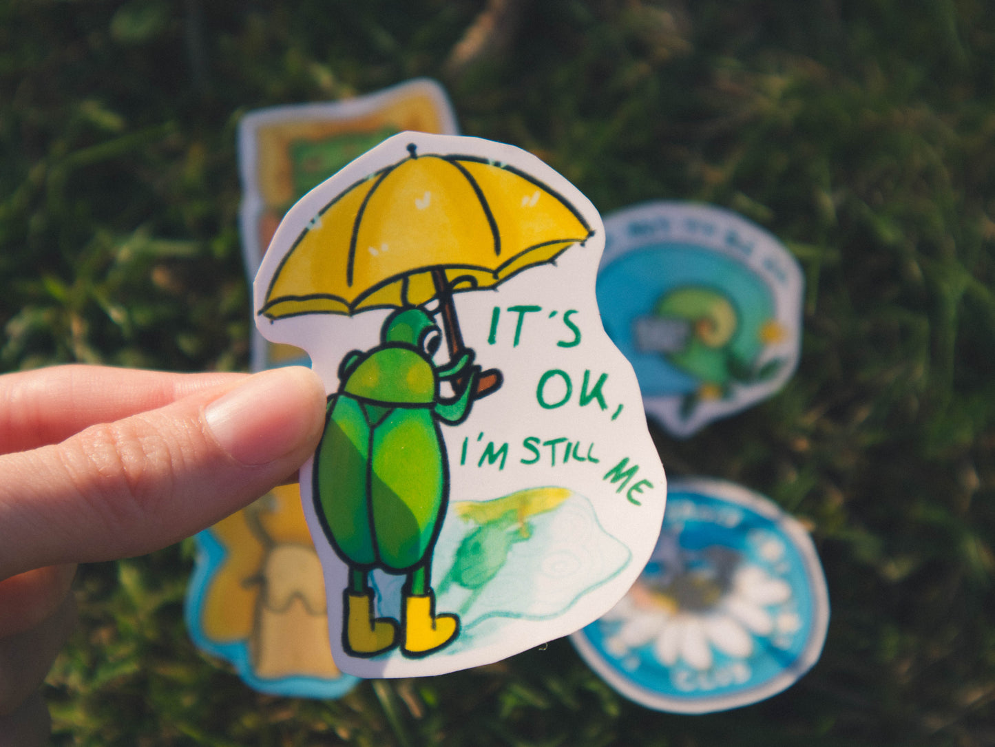"It's ok, I'm still me" Bug Sticker