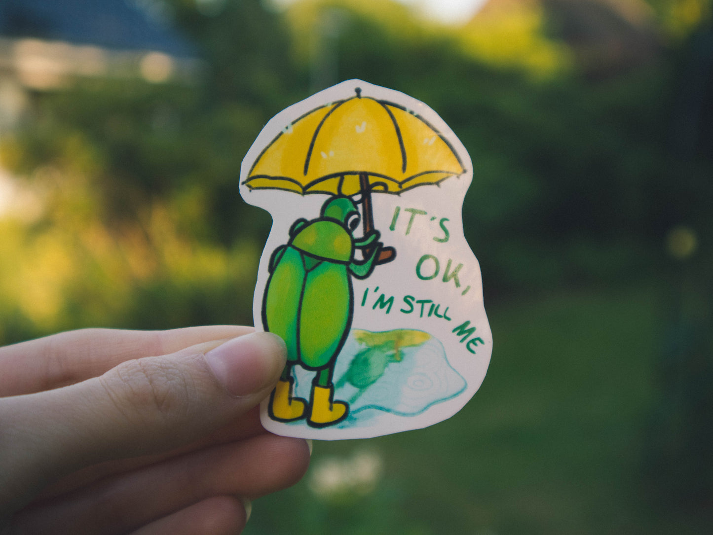 "It's ok, I'm still me" Bug Sticker