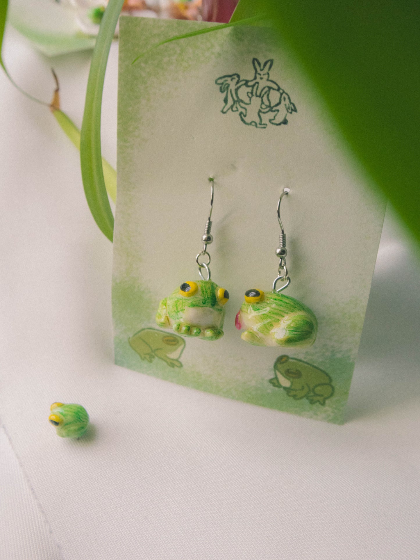 Silly Frogs Earrings