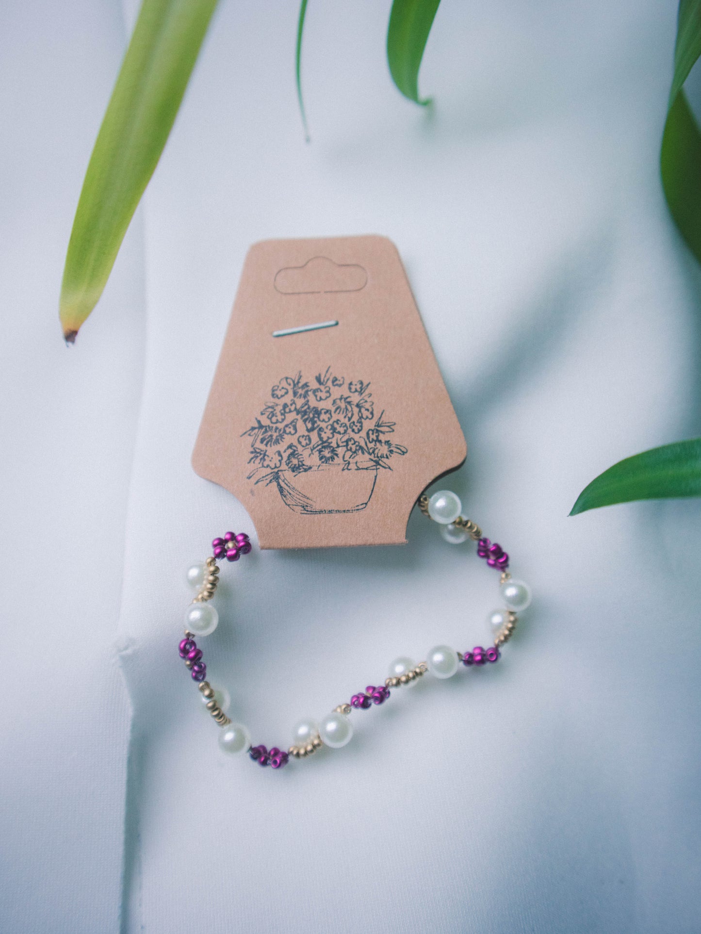 "Autumn Aster"-purple bracelet