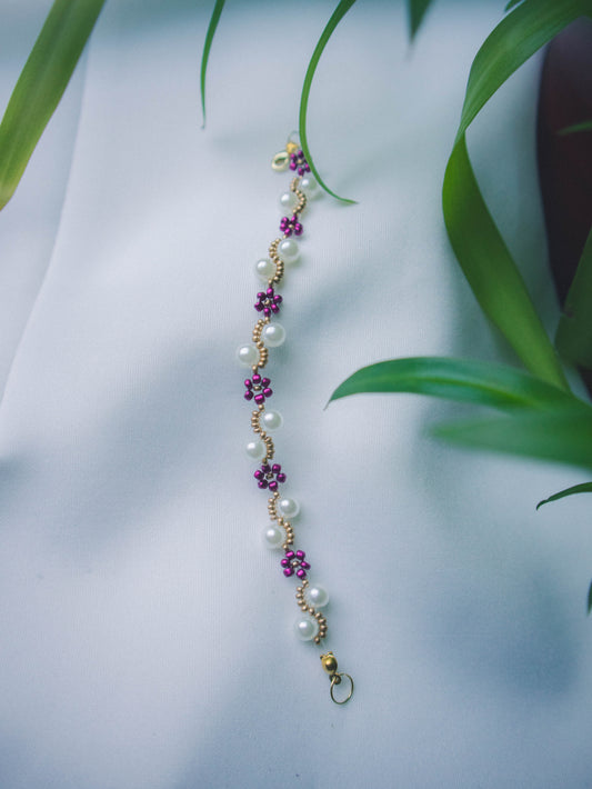 "Autumn Aster"-purple bracelet