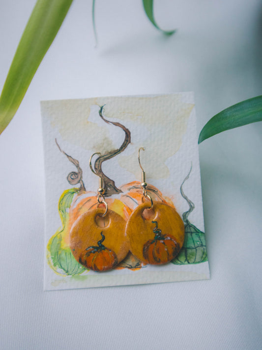 "Pumpkin"-Autumn Earrings