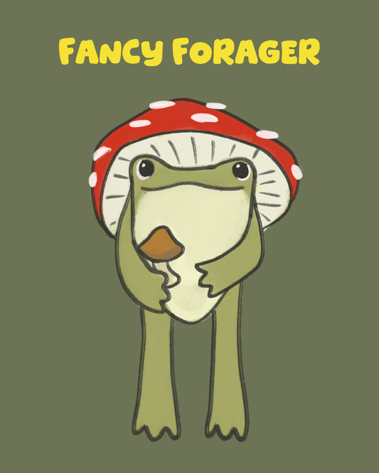 'Fancy Forager' Ribbity Frog keychain