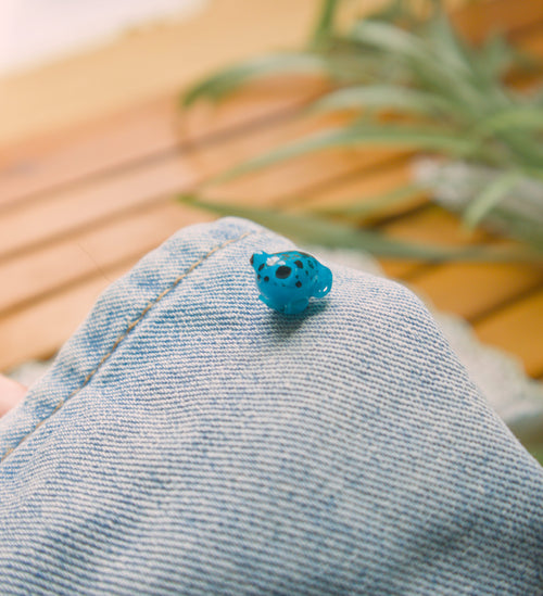 Blue Poison Dart Frog Pin