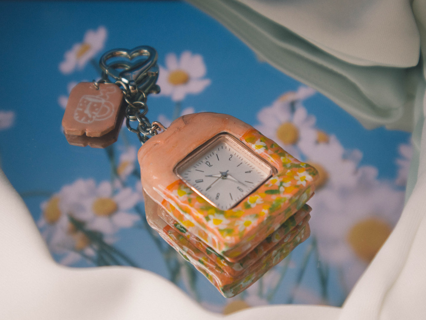 Teabag Watch Keychain