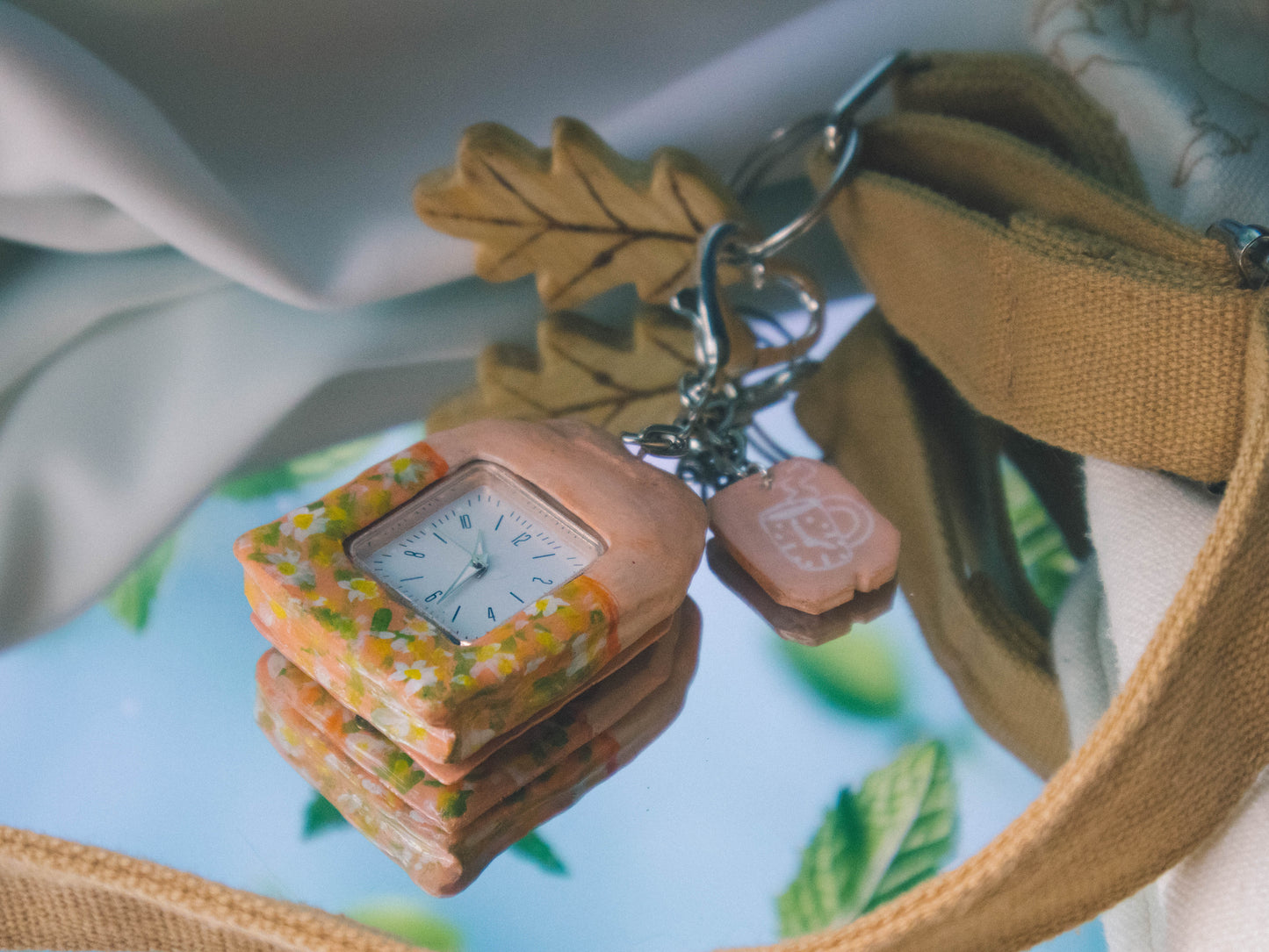 Teabag Watch Keychain
