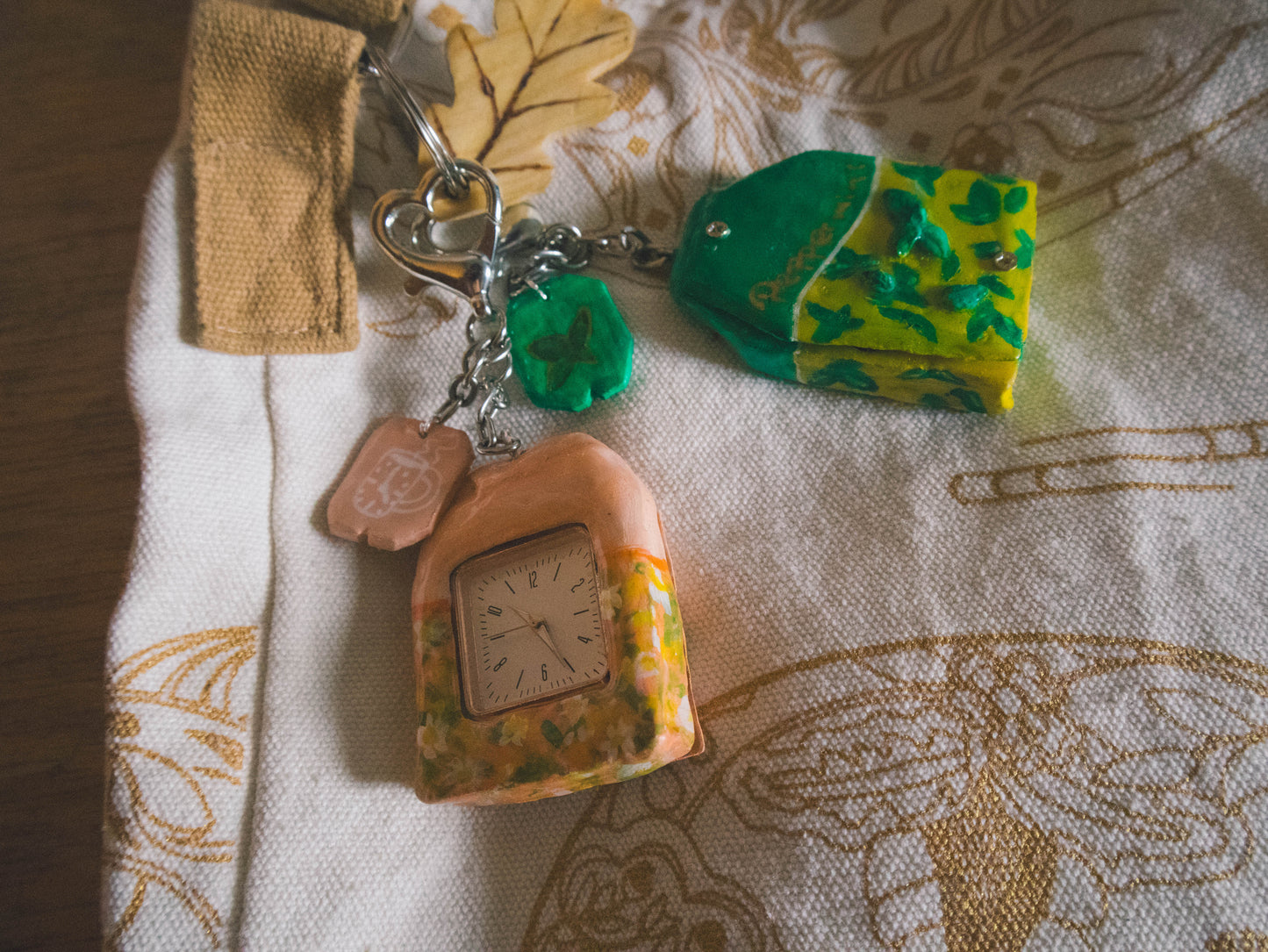 Teabag Watch Keychain
