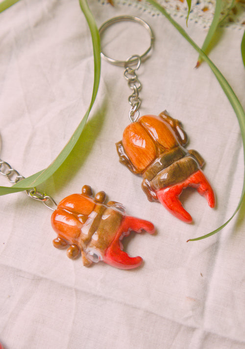 Stag Beetle Keychains