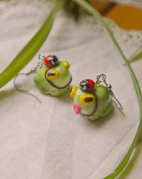 Frog and Ladybug Earrings
