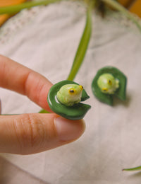 Frog on a lilypad pin