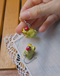 Frog and Ladybug Earrings