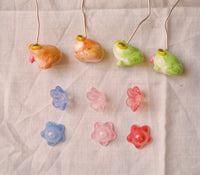 Silly Flower Frogs Earrings