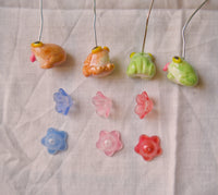 Silly Flower Frogs Earrings