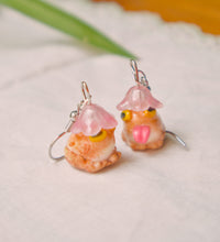 Silly Flower Frogs Earrings