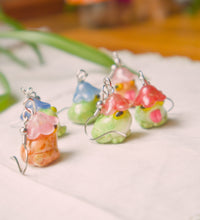 Silly Flower Frogs Earrings