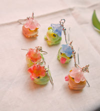 Silly Flower Frogs Earrings