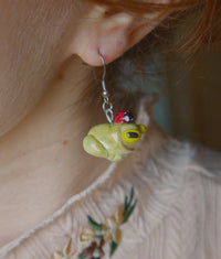 Frog and Ladybug Earrings