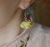 Frog and Ladybug Earrings