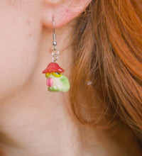 Silly Flower Frogs Earrings