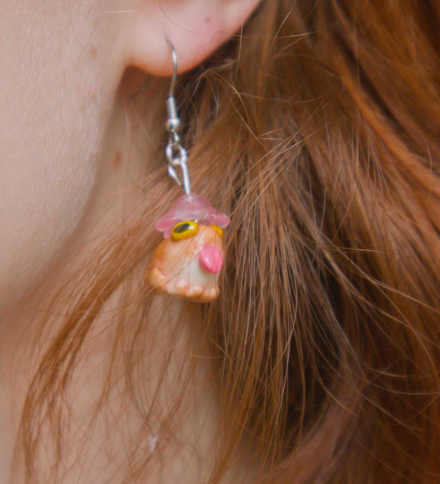 Silly Flower Frogs Earrings