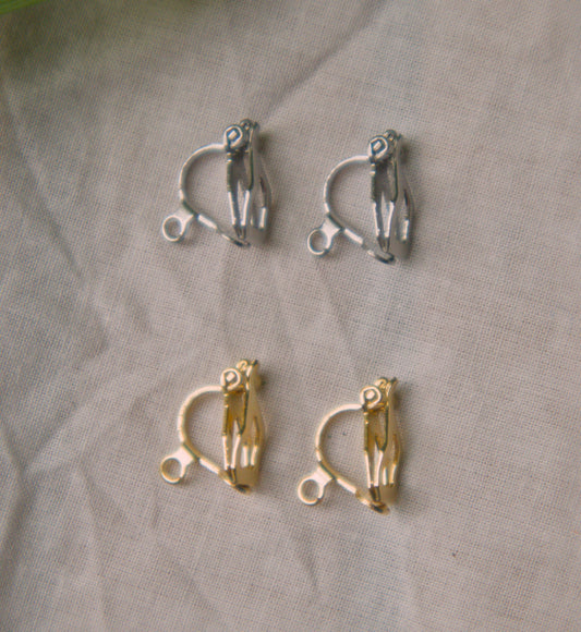 Change earring to clip ons for unpierced ears