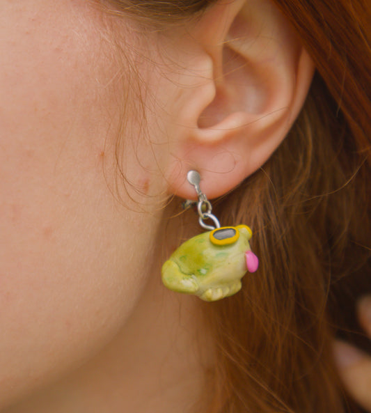 Change earring to clip ons for unpierced ears