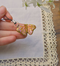 Pink Butterfly Phone Charms (b grade)