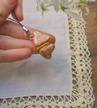 Pink Butterfly Phone Charms (b grade)