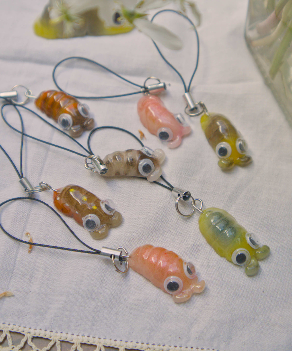 Mini Roly Poly Phone Charms