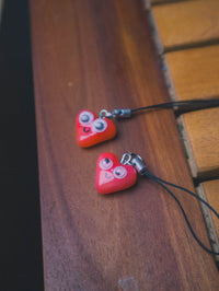 Silly Googly Heart Charm