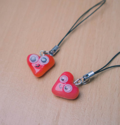 Silly Googly Heart Charm