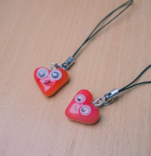 Silly Googly Heart Charm