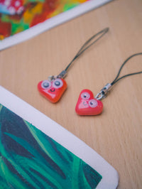 Silly Googly Heart Charm