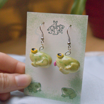 Silly Frogs Earrings