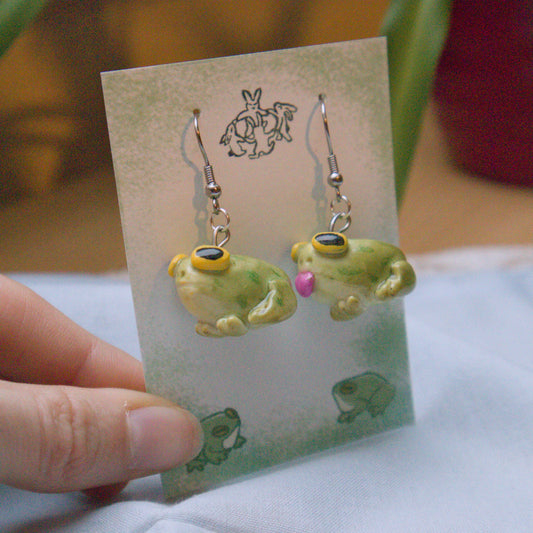 Silly Frogs Earrings