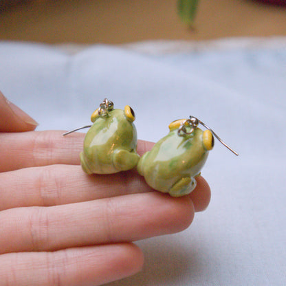 Silly Frogs Earrings