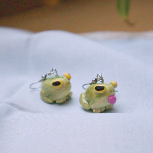 Silly Frogs Earrings