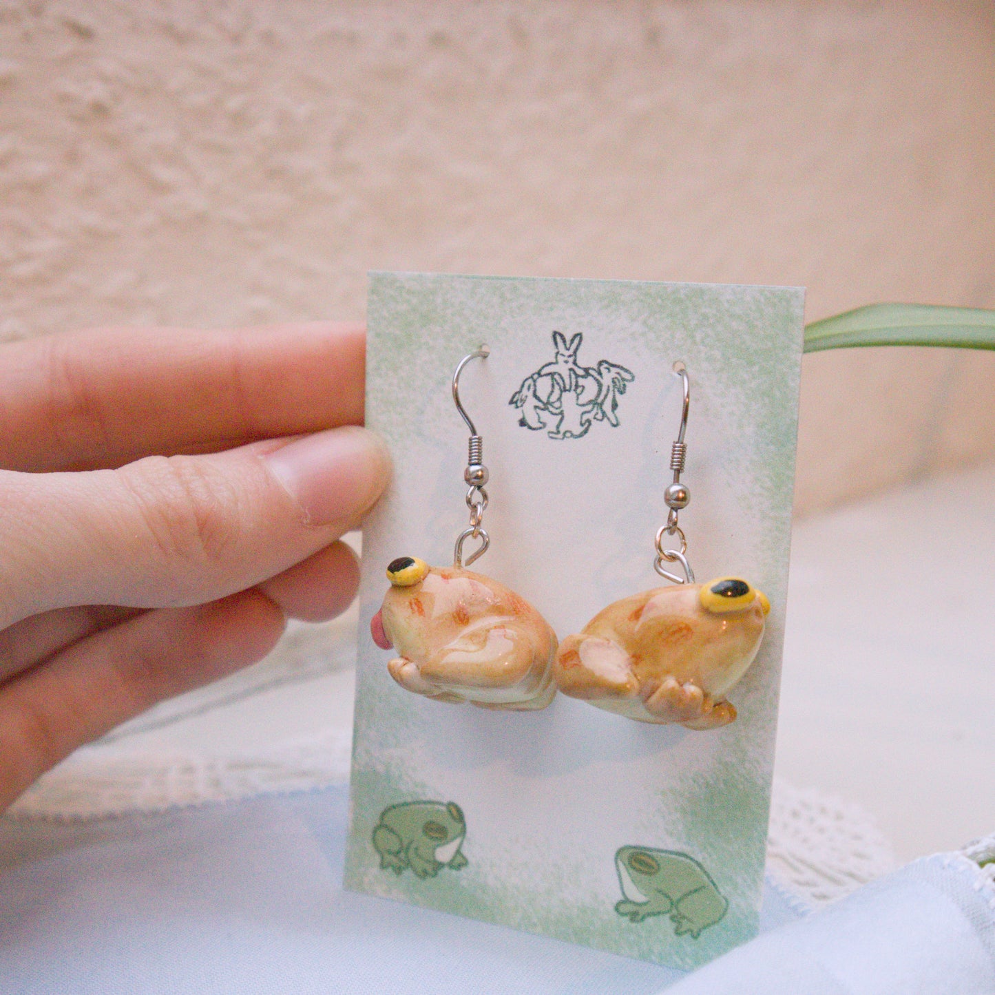 Silly Toad Earrings