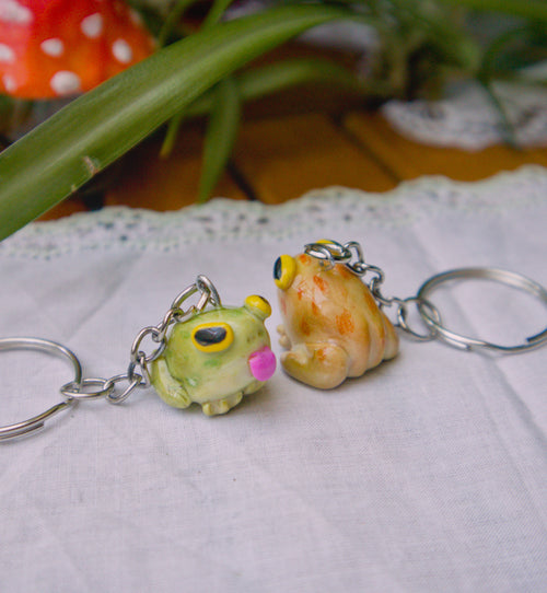 Silly Frogs Keychain