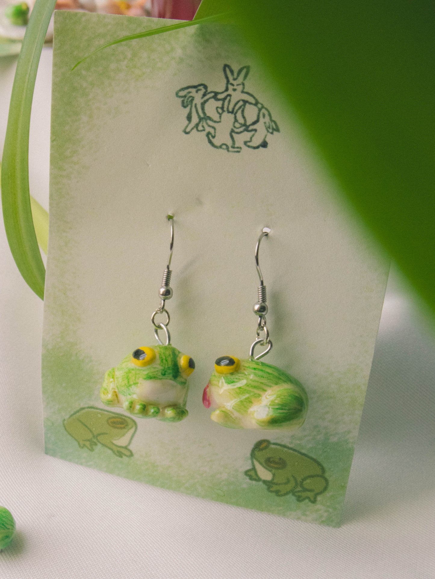 Silly Frogs Earrings