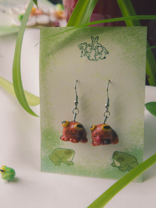 Silly Toads Earrings