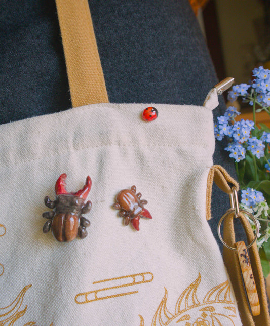 Stag Beetle Pins