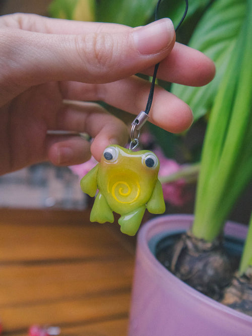 Original Silly Frog Worry Stone Charm