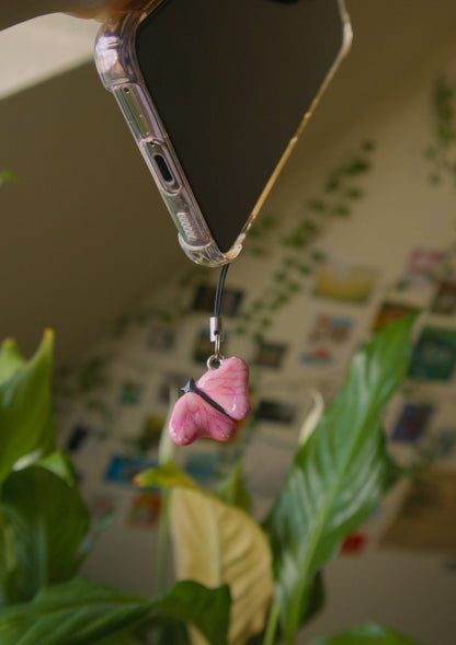Pink Butterfly Phone Charms (b grade)
