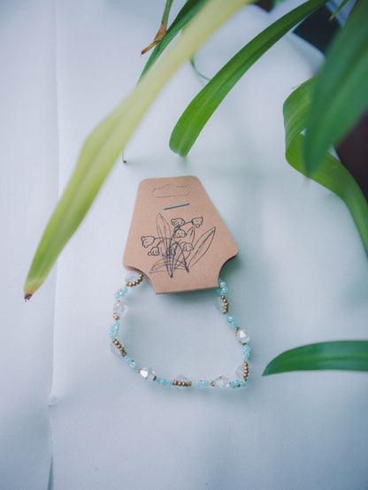 gentle sky blue bracelet