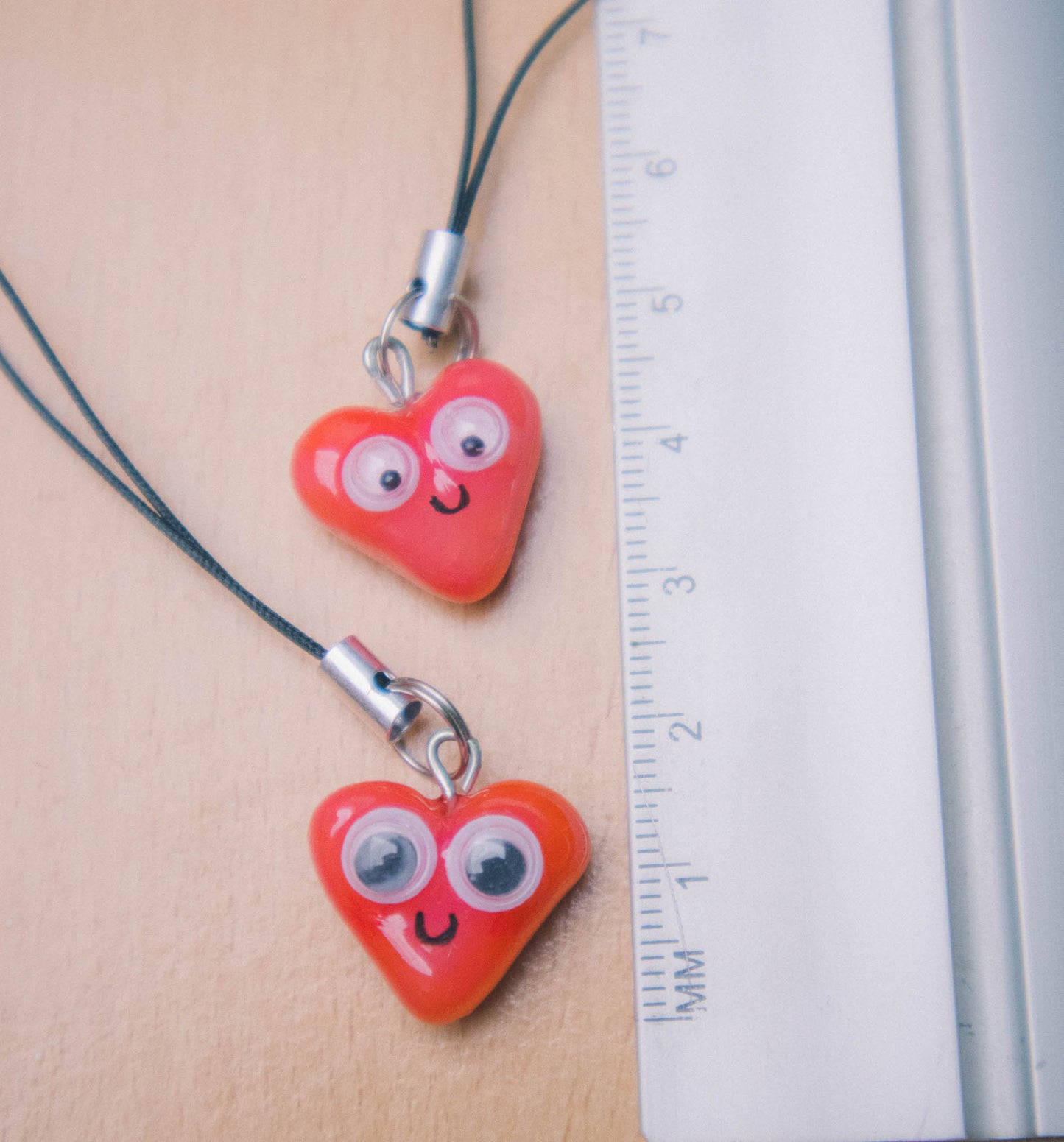 Silly Googly Heart Charm