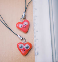 Silly Googly Heart Charm