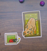 Cow and Ladybug Stickers